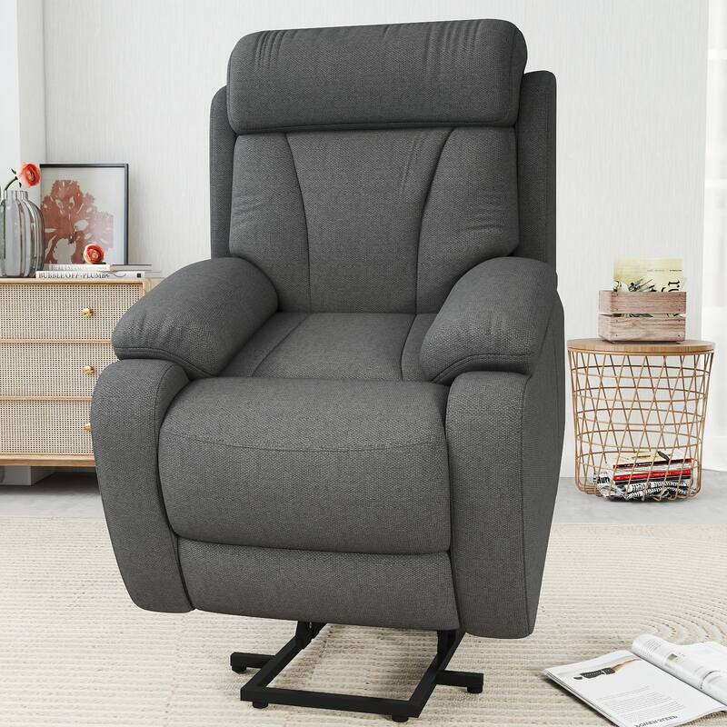 Power Lift Recliner for Elderly,Heavy Duty Lift Chair Recliners,Electric Recliner Chairs,Remote Control,Adjustable,Side Pocket