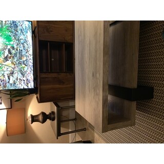 Industrial Grey Driftwood Open Coffee Table - 47.25" x 23.50" x 19.25"