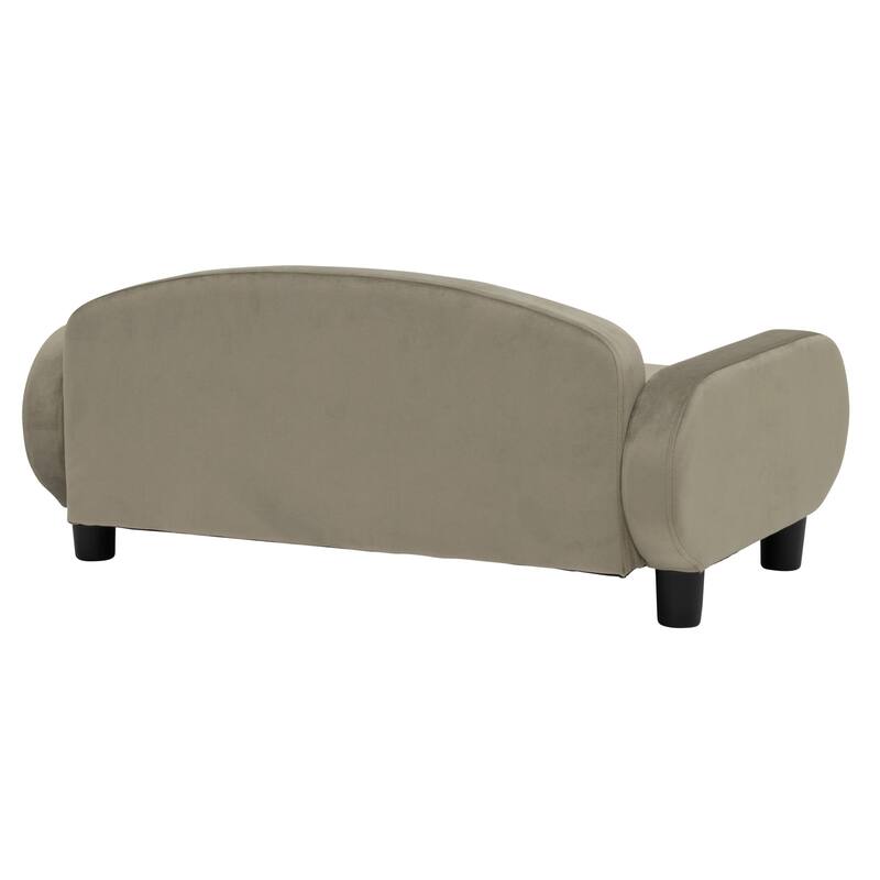 Paws & Purrs Modern Pet Sofa Bed Low-Back Lounger for Dogs & Cats – Removable Washable Mattress Cover