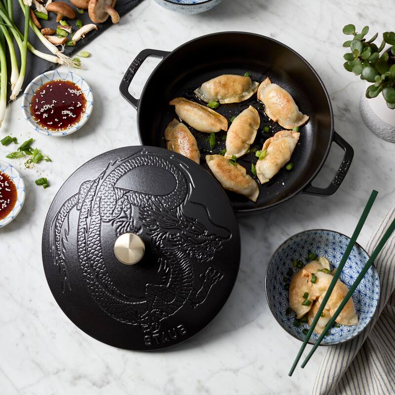 Staub Cast Iron 2.5-qt Braiser with Dragon Lid