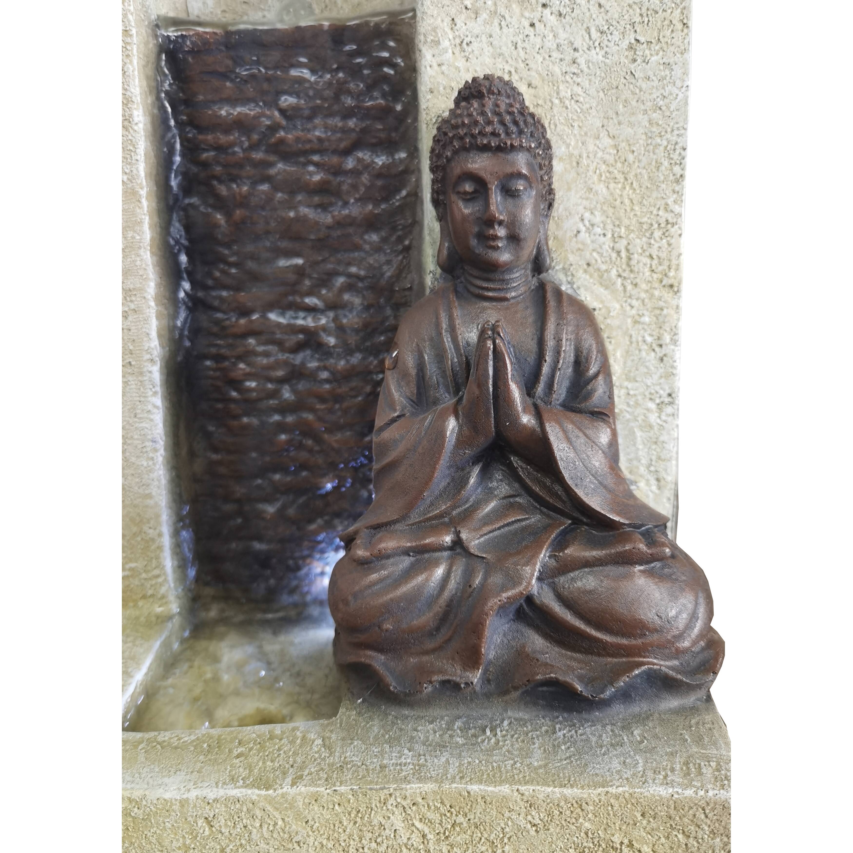 Indoor Buddha Tabletop Fountain with LED Light Bed Bath & Beyond