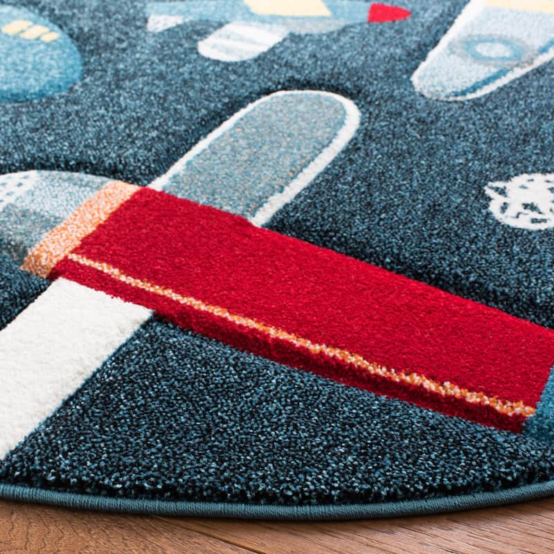 SAFAVIEH Carousel Kids Ardak Airplane Rug