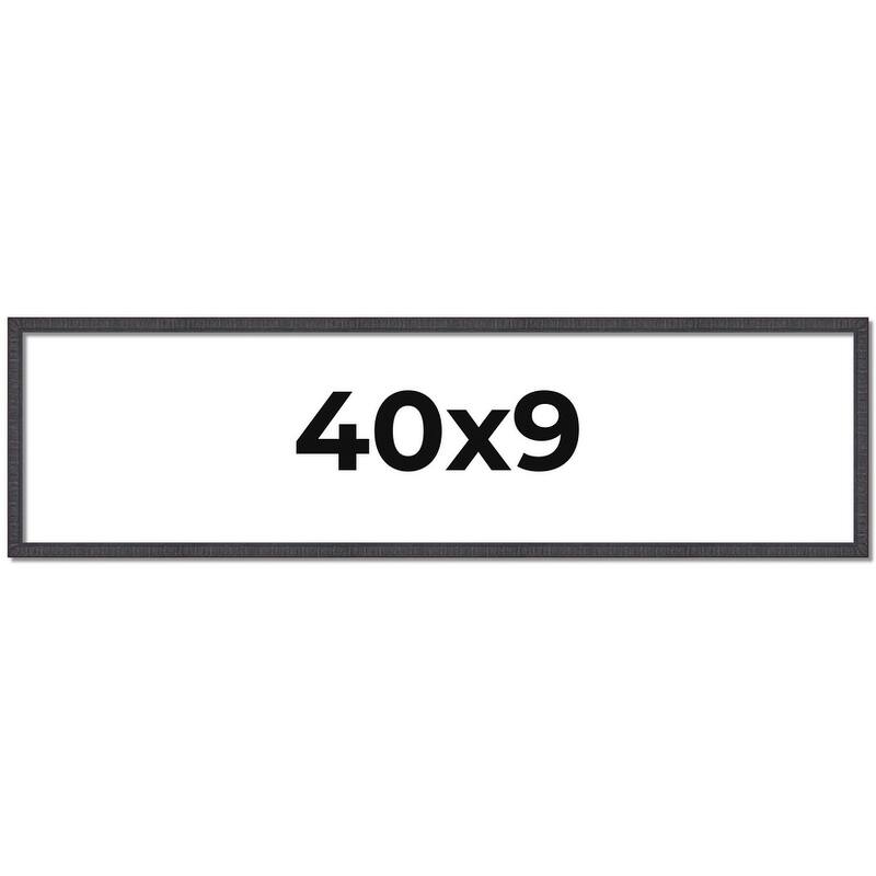 40x9 Frame Brown Solid Wood Picture Frame - Complete Modern Photo