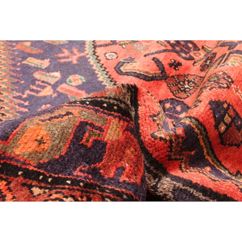 ECARPETGALLERY Hand-knotted Andelz Red Wool Rug - 4'2 x 7'8