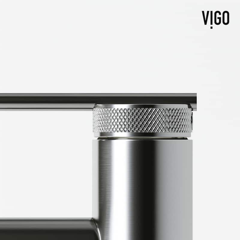 VIGO Sterling 7" H Single Handle Single Hole Bathroom Faucet