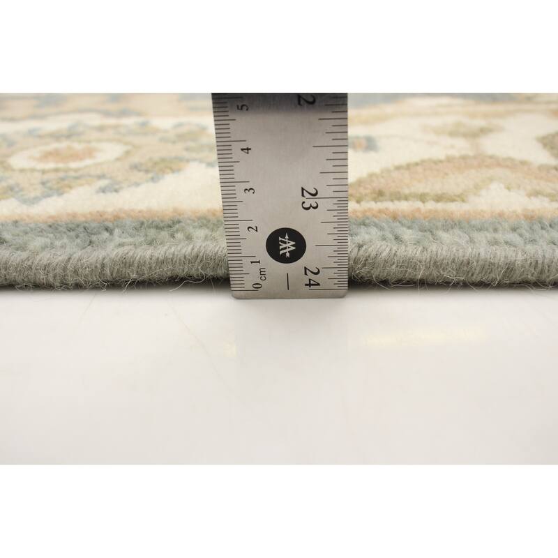 ECARPETGALLERY Hand-knotted Royal Oushak Dark Grey Wool Rug - 3'0 x 5'1