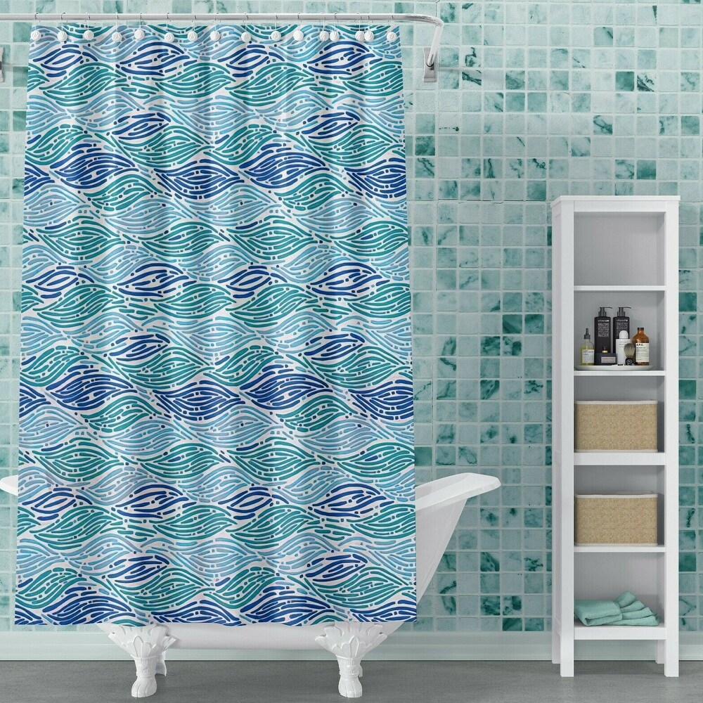 Details about   72 x 72 Fabric Shower Curtain for Bathroom Nautical Shower Curtain Coastal with 