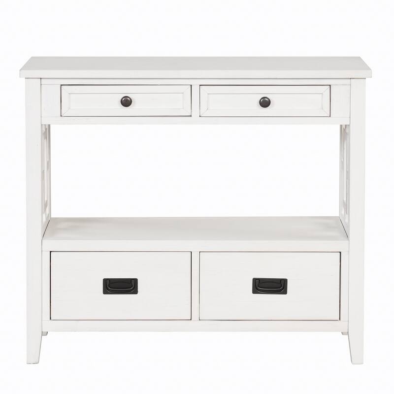36-inch Modern Multifunctional Solid Pine Console Table