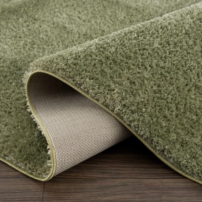 Hauteloom Heavenly Solid Shag Shaggy High Pile Area Rug