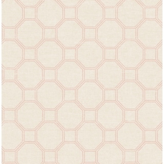 Seabrook Designs Adelie Lattice Geometric Unpasted Wallpaper