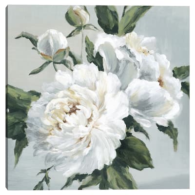 Large Peonies I by Eva Watts Canvas Art Print