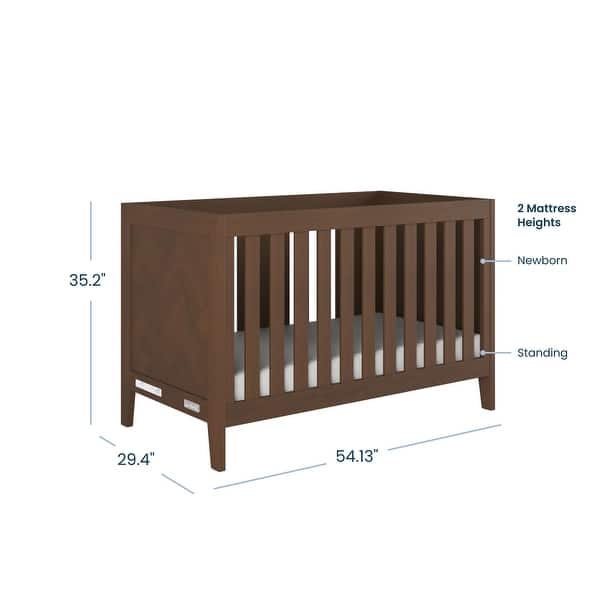 dimension image slide 0 of 2, Child Craft Kieran Euro 3-in-1 Convertible Crib