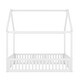 preview thumbnail 2 of 7, Wood Full Size Floor Bed House Bed with Fence and Door for Toddler, Kids