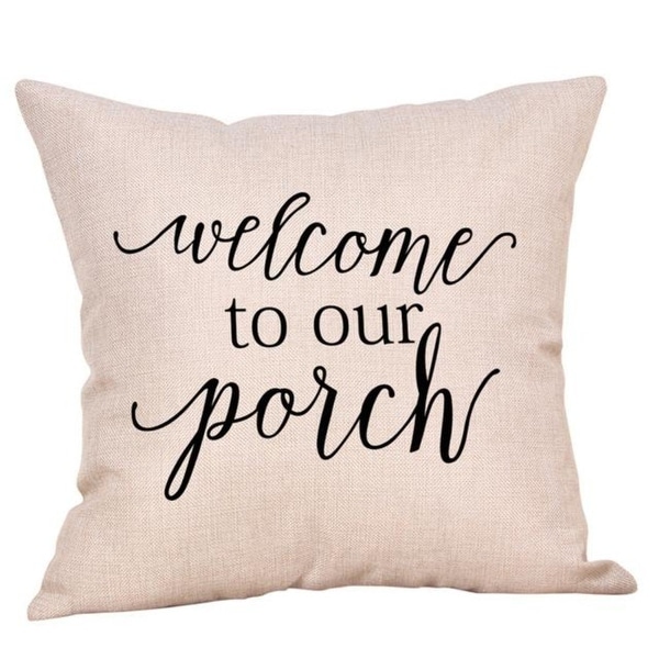 New Letter Pattern Throw Pillow Case Bed Bath Beyond 25589274