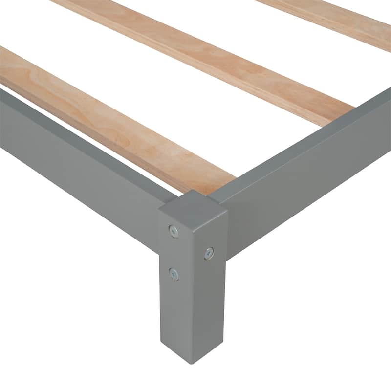 Merax Wood Platform Bed with House-shaped Headboard