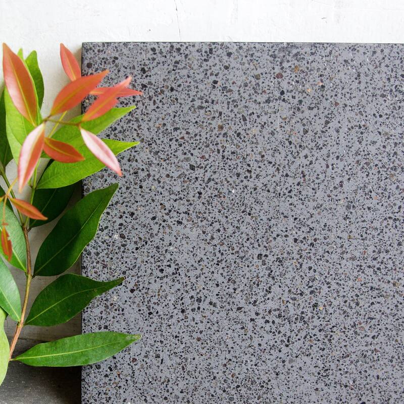Casual Elements Grey Concrete/Resin Square Nesting Side Tables
