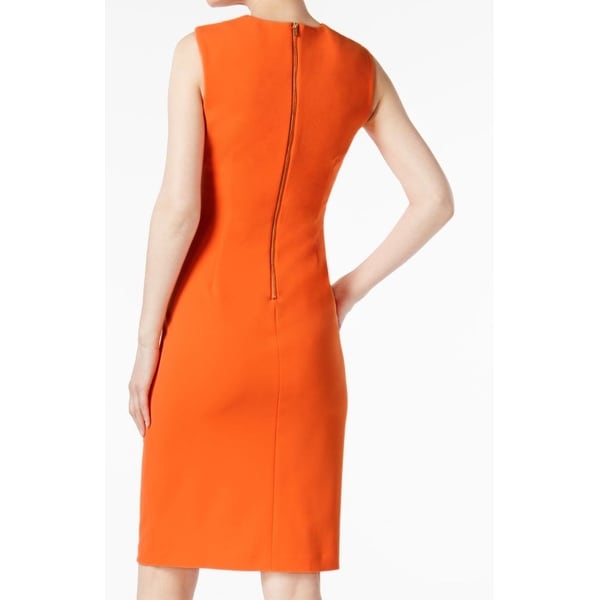 calvin klein orange dress