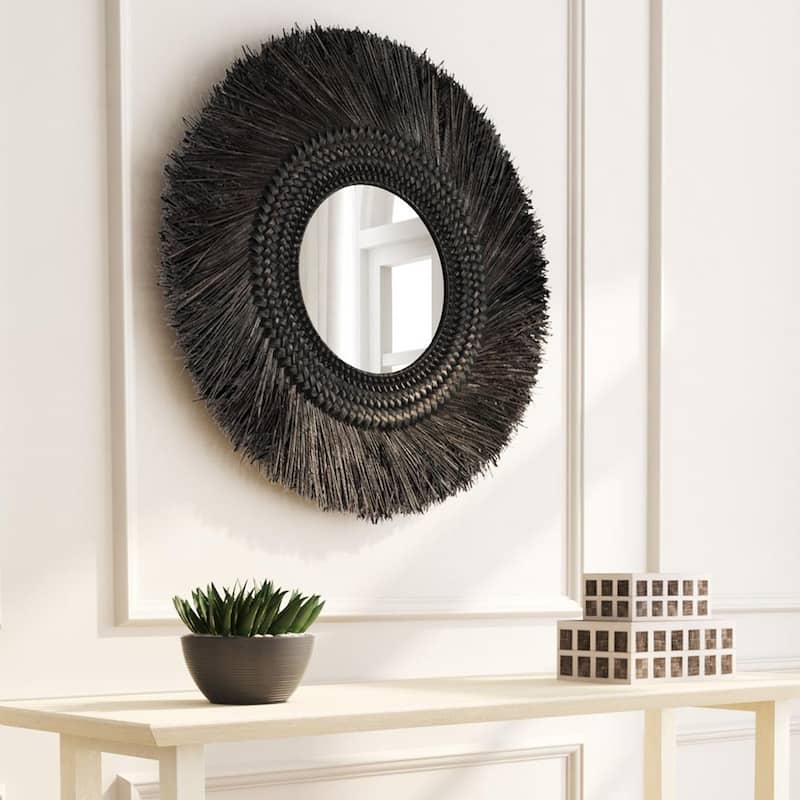 Indigo Road by Egypt Sherrod x East at Main Braided Round Seagrass Mirror