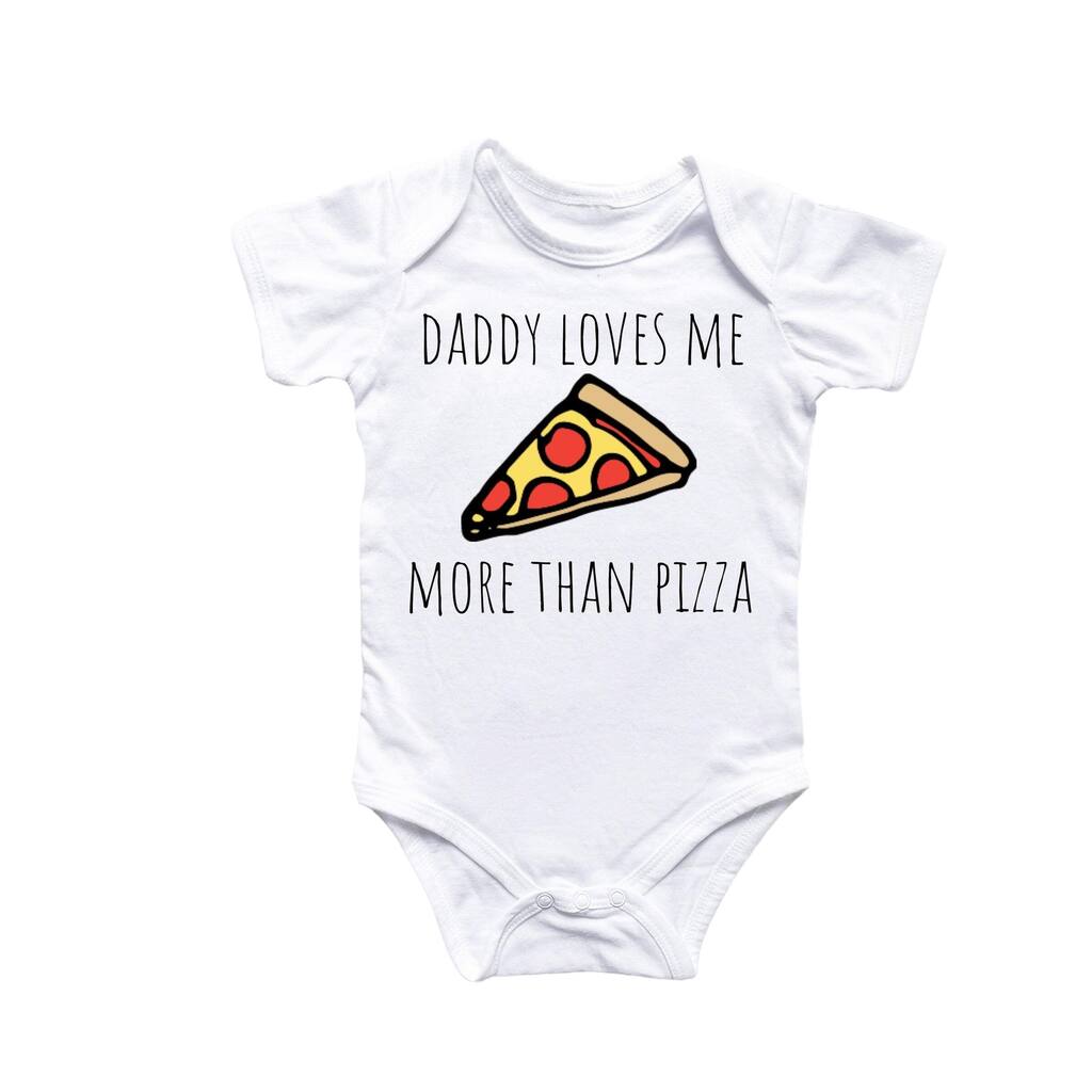 Pizza Lover - Baby Boy Girl Clothes Infant Bodysuit Funny Cute Newborn
