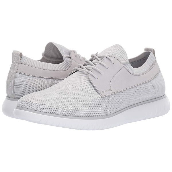 Calvin Klein Mens Tavon Leather Low Top