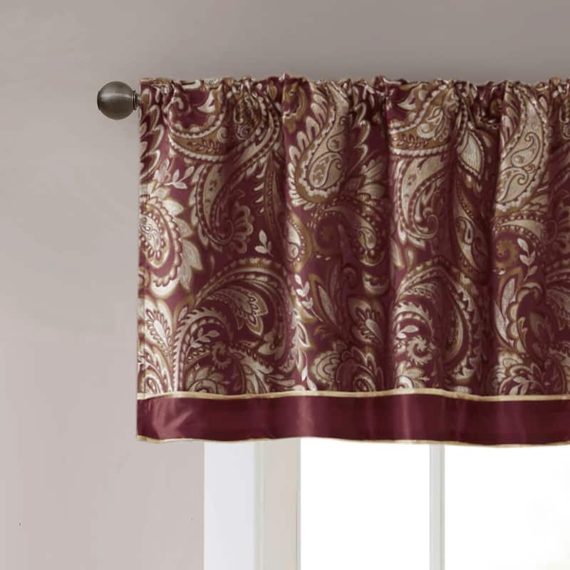 Madison Park Whitman Jacquard Valance - 50 x 18