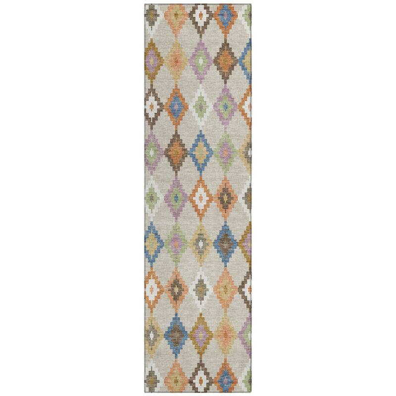 Machine Washable Indoor/ Outdoor Global Ahmet Chantille Rug