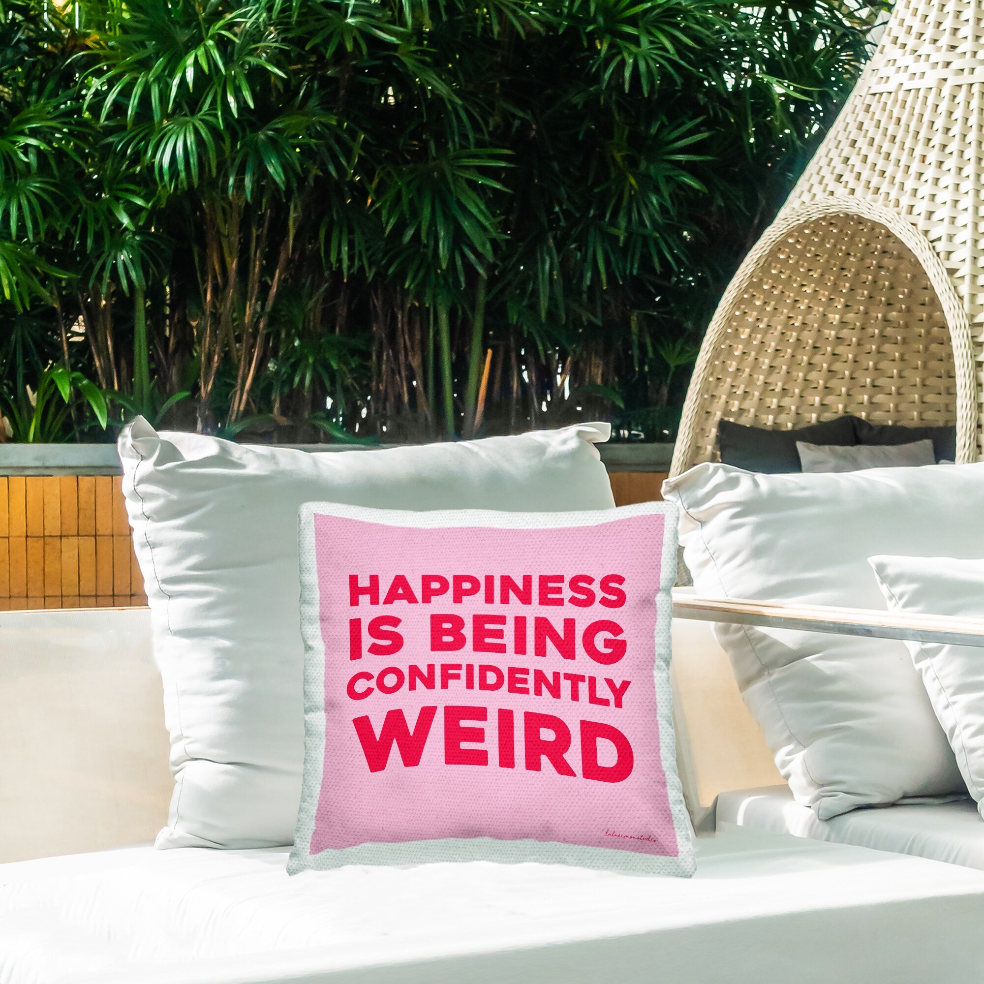 Stupell Happiness is Confidently Weird Phrase Printed Outdoor