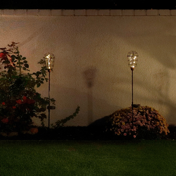 Tall outdoor clearance solar lights
