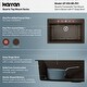 preview thumbnail 47 of 59, Karran QT-812 Top Mount 33 in. Large Single Bowl Quartz Kitchen Sink Kit
