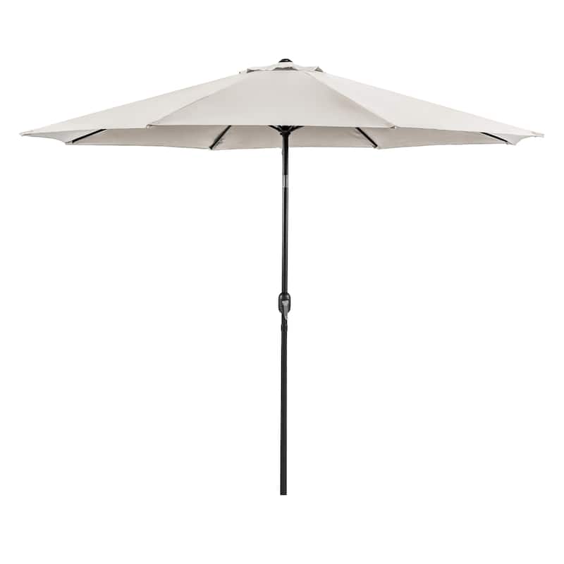 Maine 11-foot Steel Round Market Umbrella with Tilt and Crank by Furniture of America
