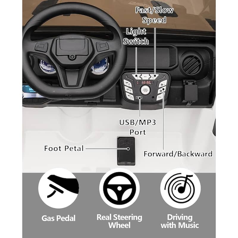 2 Seater Ride On Jeep Car Toy Vehicle for Kids Best Gifts