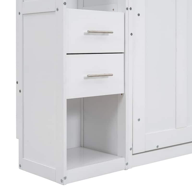 Murphy Bed with Lockers and Wardrobes