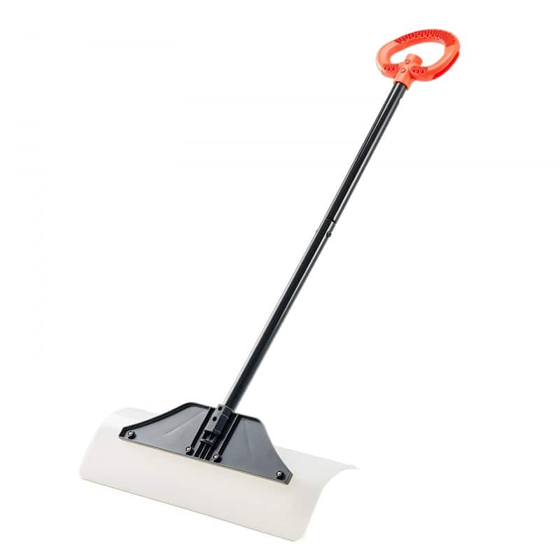 Plastic Snow Shovel with Widened Blade and Textured Anti-Slip Handle for Easy Snow Removal