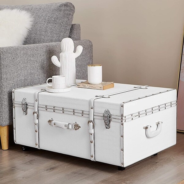 Texture® Brand Trunk - White Chevron by DormCo - Bed Bath & Beyond