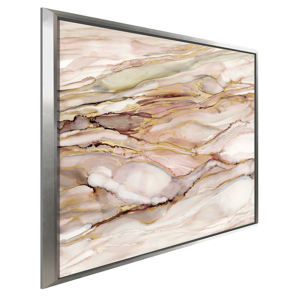 "Graceful Marble I" by Carol Robinson Print on Floating Canvas
