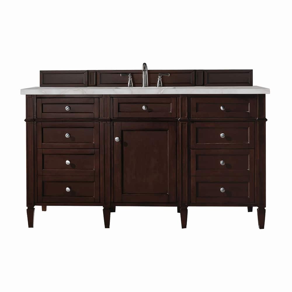 James Martin Vanities 650-V60S-3VSL Brittany 60" Single Basin Poplar