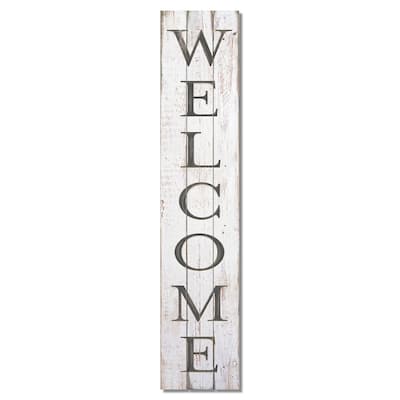 Pine Pallet Sign 36" x 7.5" - Welcome Vertical