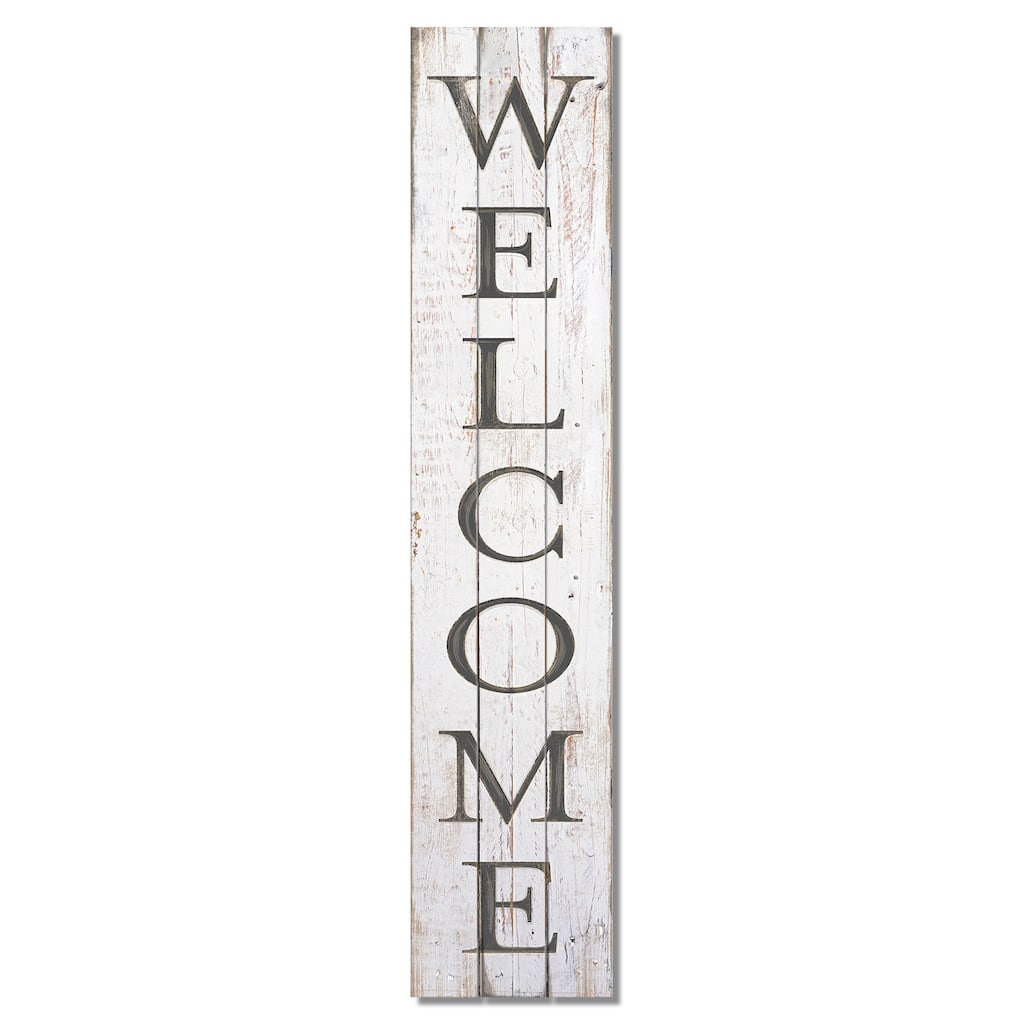 Pine Pallet Sign 36" x 7.5" - Welcome Vertical
