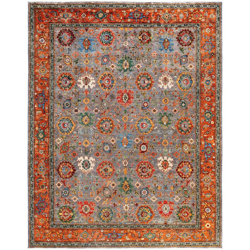 Serapi One-of-a-Kind Hand-Knotted Area Rug - Gray - 8' 2" x 10' 3"