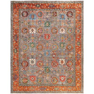 Serapi One-of-a-Kind Hand-Knotted Area Rug - Gray - 8' 2" x 10' 3"