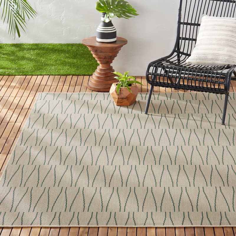 Nicole Miller New York Patio Country Willow Indoor/Outdoor Area Rug