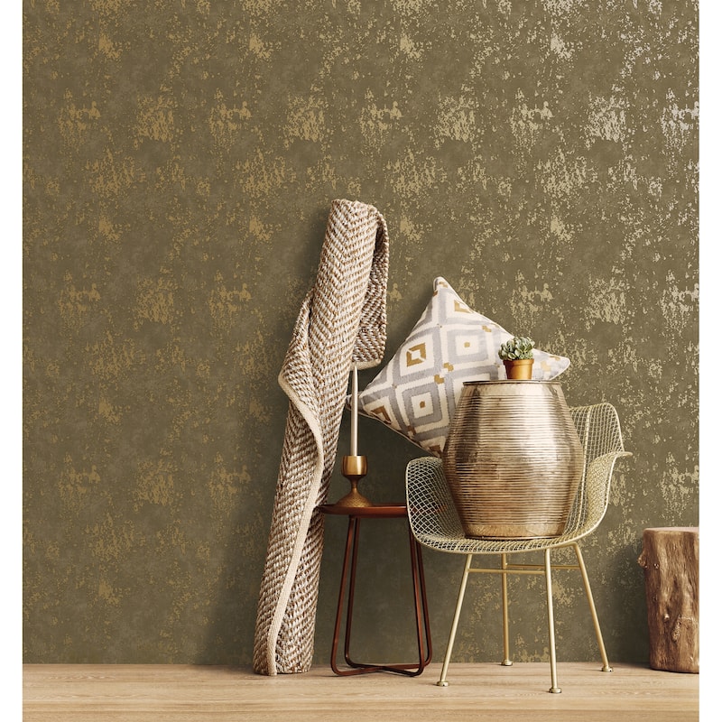 Galerie Wallcoverings Metallic FX Industrial Texture Non-woven Metallic Finish Wallpaper Roll