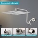 preview thumbnail 5 of 16, YASINU 12" Rain ShowerHead with Adjustable Extension Arm