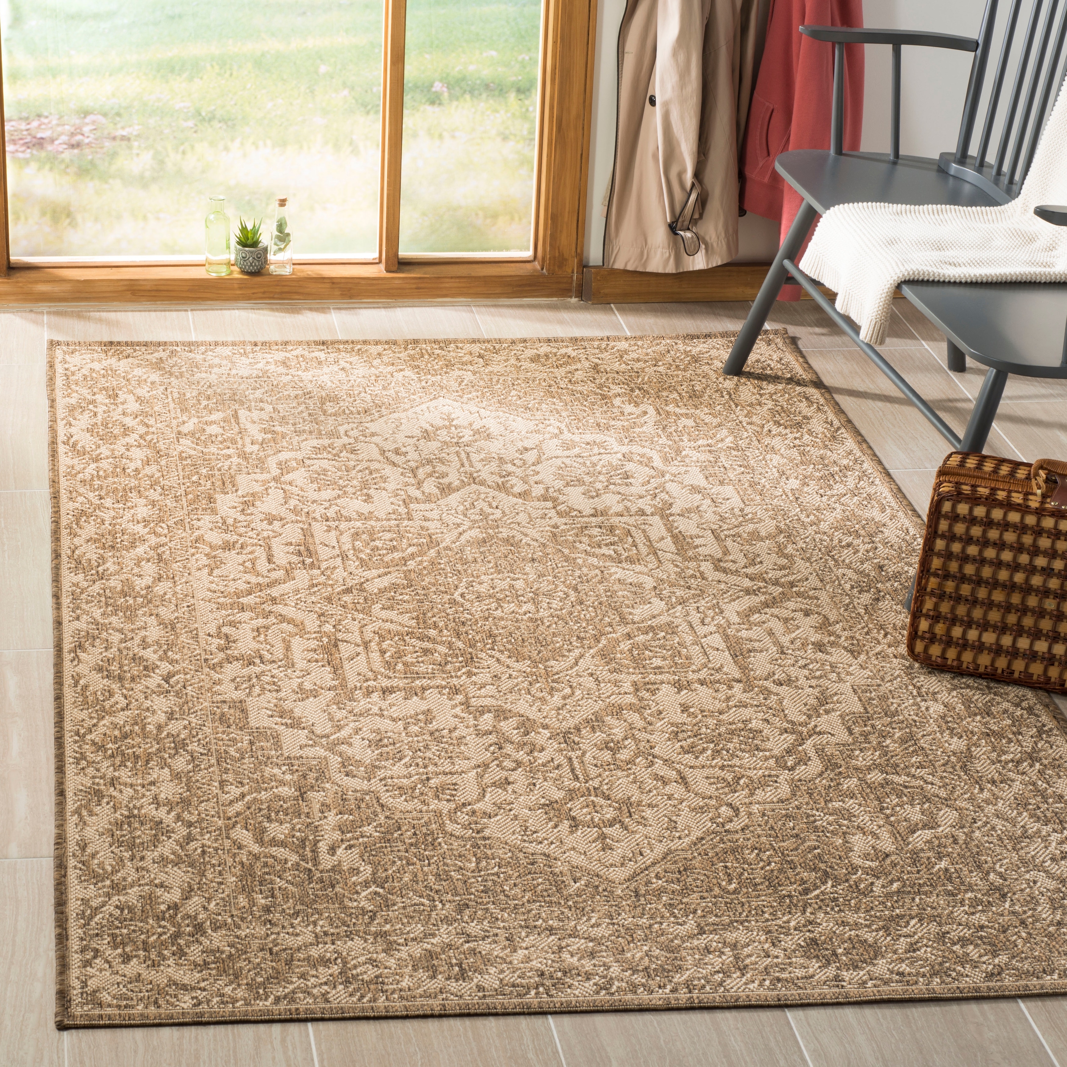 SAFAVIEH Linden Karol Indoor/ Outdoor Waterproof Patio Backyard Rug