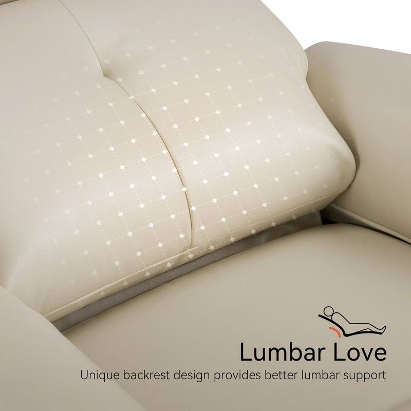 MCombo Power Small Recliners, Modern Zero Wall Hugger Recliners Chair with Lumbar Support, USB and Charging Ports, FSC Certified