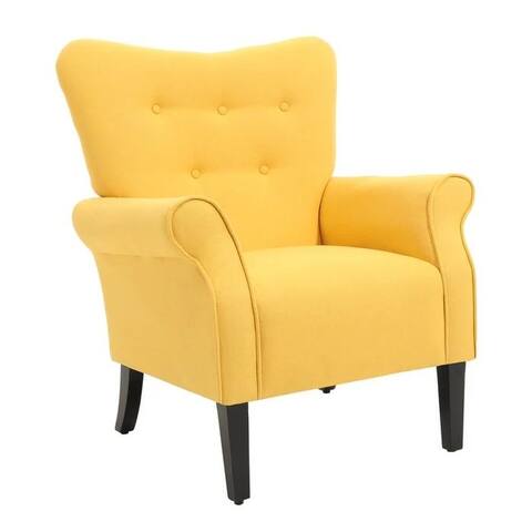 Upholstered Living Room Accent Chair Tufted Armchair