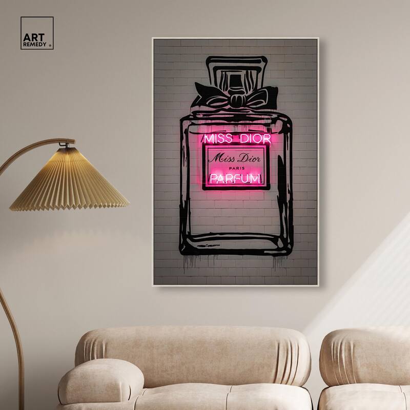 Miss Neon Dream Canvas by Art Remedy