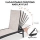 preview thumbnail 51 of 73, Outdoor All-Weather Patio Chaise Lounge Chairs Sun Lounger with Adjustable Backrest