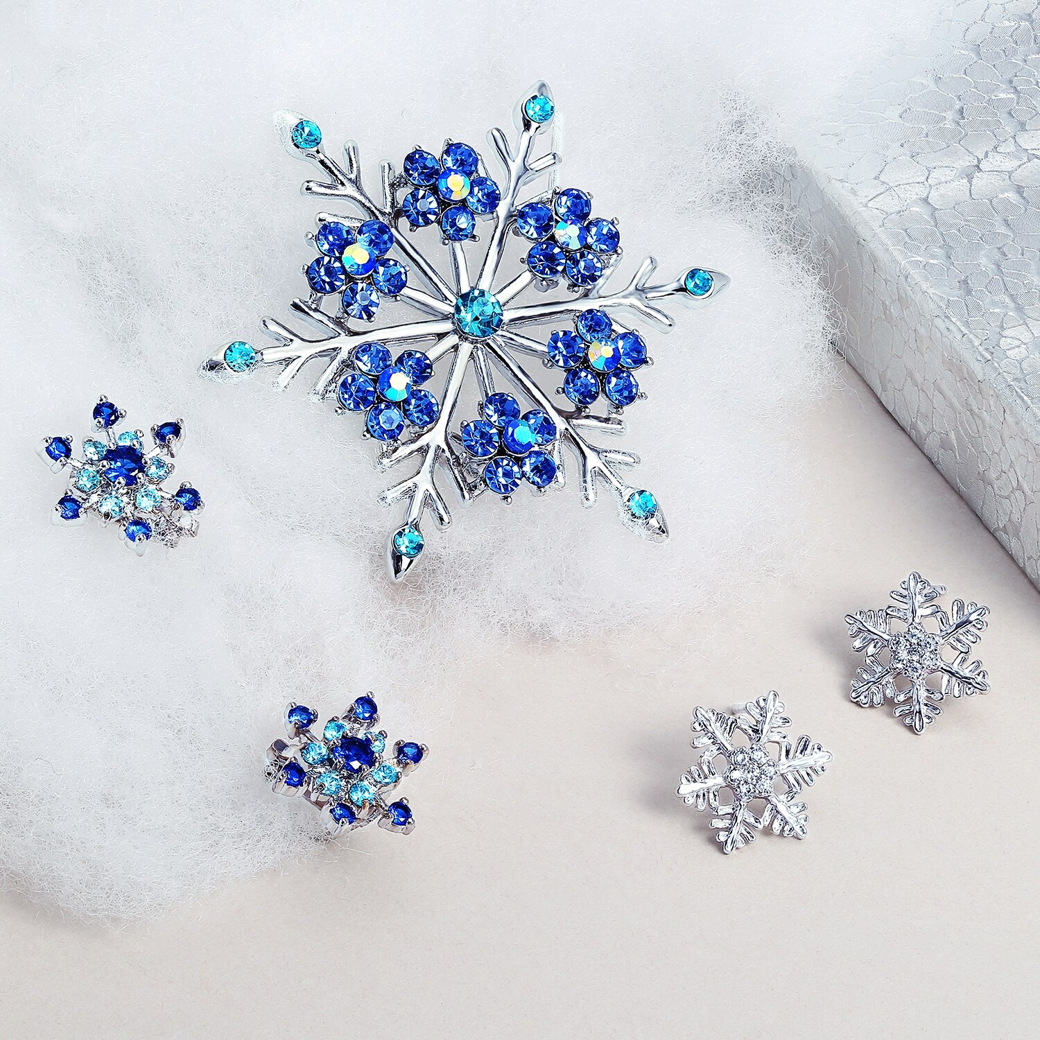 snowflake brooch