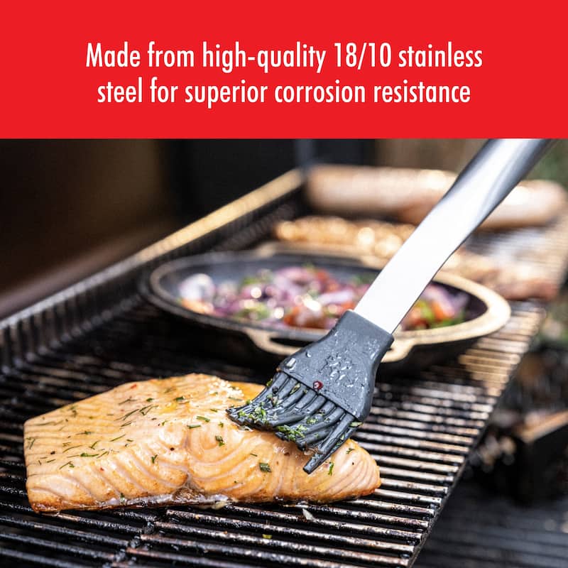 ZWILLING BBQ+ 16-inch Silicone Basting Brush with Stainless Steel Handle - 1 unit